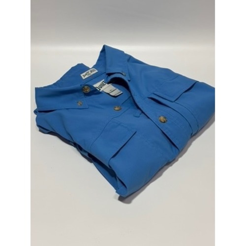 Duluth Trading Co‎ Untucked XL Blue Long Sleeve Fishing Shirt Vented Button Down - Picture 8 of 8